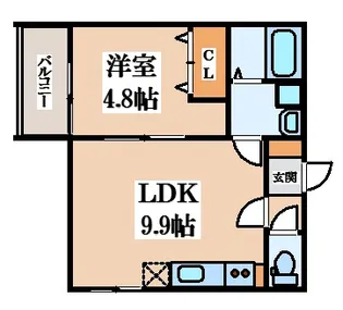 badge放出east【2階】の間取り