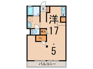 グランディ-ル希望ヶ丘A【1階】の間取り