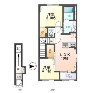 カームハウス(Calm House)【2階】の間取り