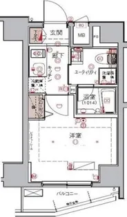 ハーモニーレジデンス大森WEST【7階】の間取り