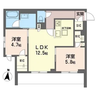 リラフォート【1階】の間取り