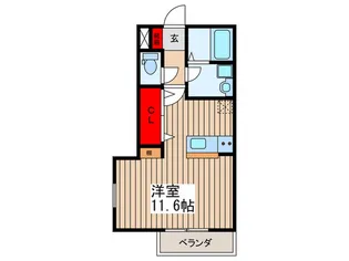 クレア東大宮【1階】の間取り