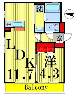 レーベンハイム向島【3階】の間取り
