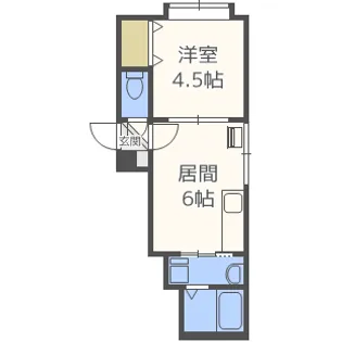 グランデルシャン【2階】の間取り