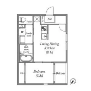 グランメゾン福【3階】の間取り