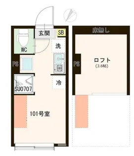 リベラルバード【1階】の間取り