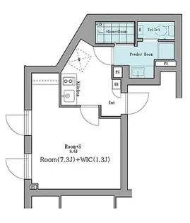LEGALAND白金高輪【4階】の間取り