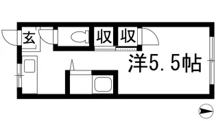 第二平和荘【2階】の間取り