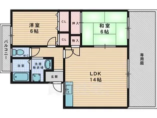 シャルマンハイツ【1階】の間取り