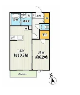 ベルソーデシャトンズ【1階】の間取り