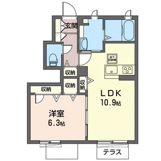 イーストセトル【SHM】【1階】の間取り
