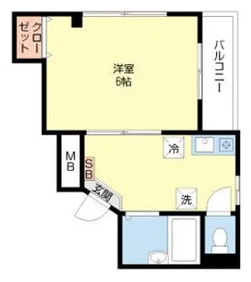 ネオ・クリスタルビル・ネジメ【5階】の間取り