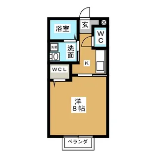 レトア中部台【1階】の間取り