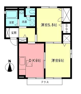 メゾン笛田II【1階】の間取り