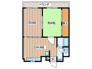 レジデンス宮町【2階】の間取り