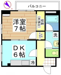 菱木ビル【3階】の間取り