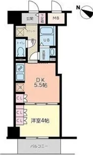 神戸元町Noah【5階】の間取り