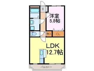 Y&M ディア古河【3階】の間取り