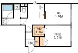 グランベル津田沼【1階】の間取り