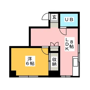 山口ハイツ【3階】の間取り