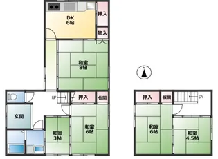 福井市田原2の間取り