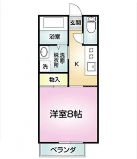 ロンサム/★Wi-Fi利用料0★敷礼なし★FR1か月★ペット★バルコニ【2階】の間取り