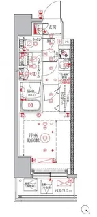 クレイシアIDZ横浜桜木町【3階】の間取り