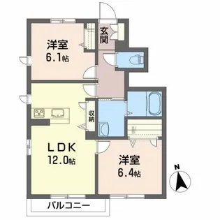 プリマベラ ルーチェ【1階】の間取り