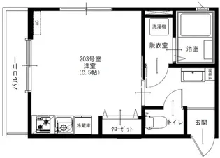 クラシア姉崎【2階】の間取り