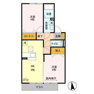 エスペランサK【1階】の間取り