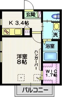 ガーデン三宿【2階】の間取り