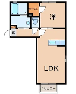 アリスA【1階】の間取り