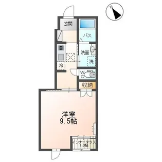 パルティール【1階】の間取り