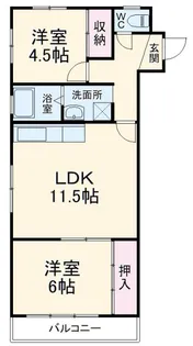 セブンヒルズ【1階】の間取り