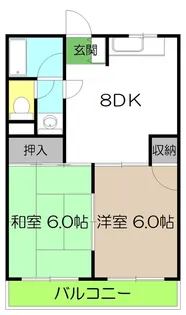 スカットハイツ【2階】の間取り