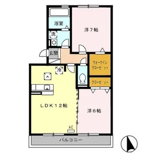 セジュール坪の内【1階】の間取り