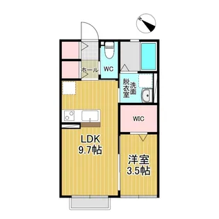 サンハイムユウII【1階】の間取り