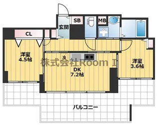 ALZA北浜【12階】の間取り