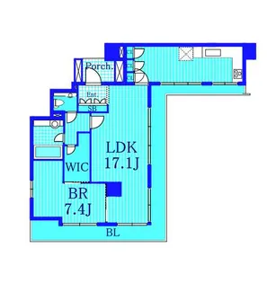ディーグラフォート横浜クルージングタワー【18階】の間取り