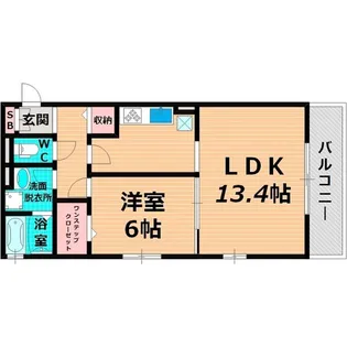 ロシュフォールM【3階】の間取り
