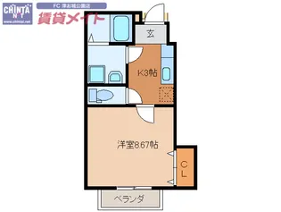 カプリ【1階】の間取り