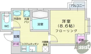 コーポK&K【2階】の間取り