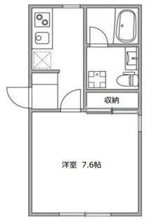 ドムフォレント明大前【2階】の間取り