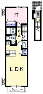 エテルノフィオーレ美文【2階】の間取り