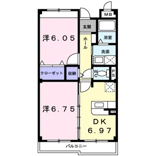リベルテ【2階】の間取り