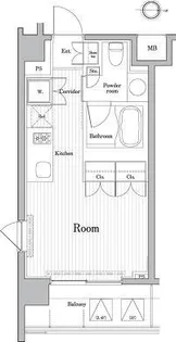 PREMIUM CUBE菊川(プレミアムキューブ菊川)【4階】の間取り