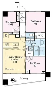 パークナード目黒【5階】の間取り