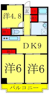 リラ・ガーデン【2階】の間取り