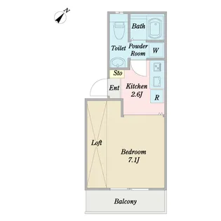 LA CEREZA【3階】の間取り