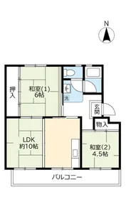 UR富田【4階】の間取り
